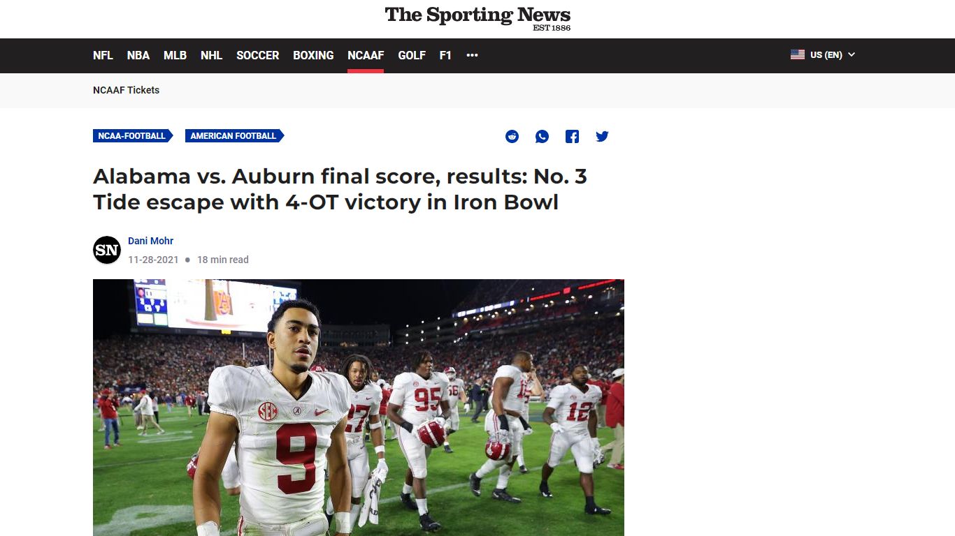 Alabama vs. Auburn final score, results: No. 3 Tide escape with 4-OT ...